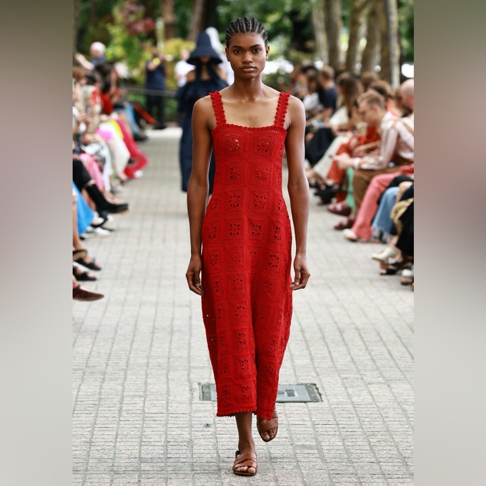 ADAM LIPPES
Poppy Red Crochet Dress NWT